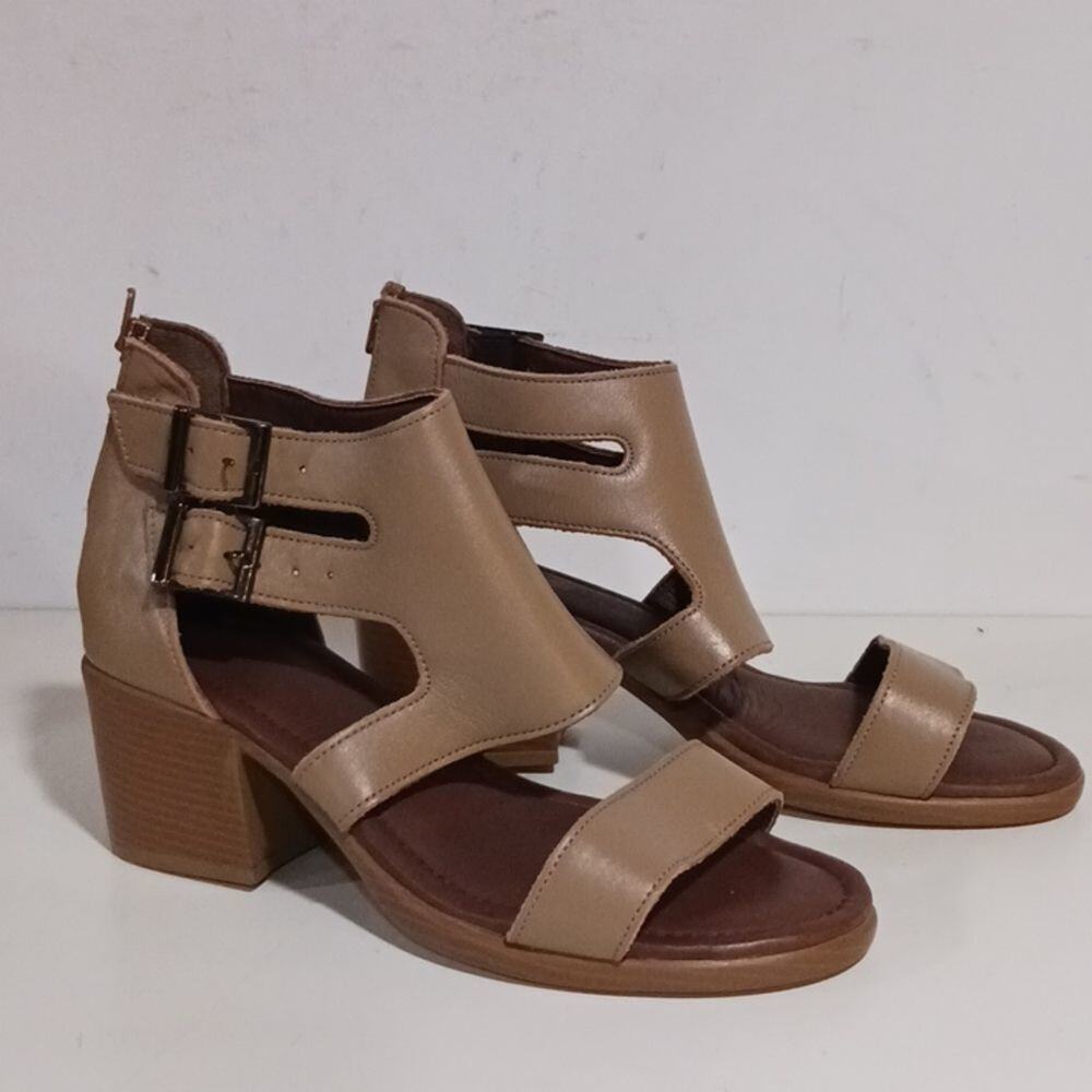 Alma Milano zip back ankle wrap sandals 38/7